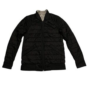 Lululemon Bomb Bomber Jacket Reversible Women's 6 Insulated Black‎ Gray